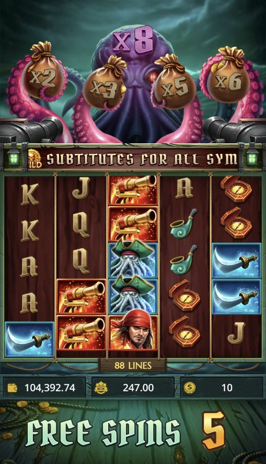 War of Pirates Free Spins